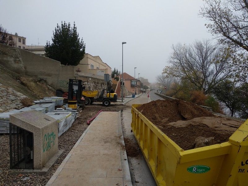Continúan las obras de reposición de aceras en Zamora, que suponen una inversión de 650.000 euros
