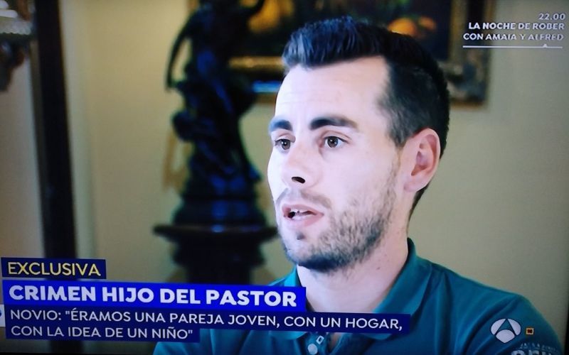 Captura de un momento de la entrevista concedida por David Alonso a Antena3 TV