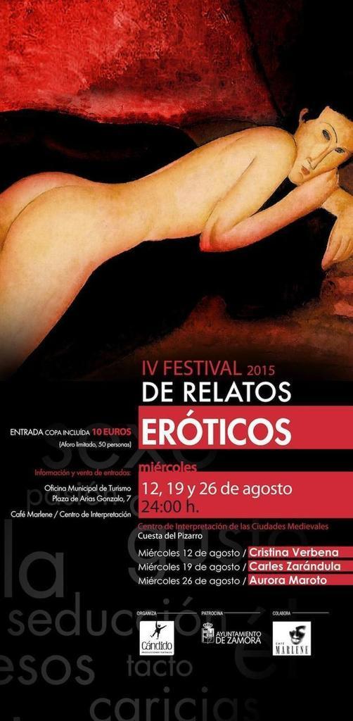 Comienza el IV festival de cuentos eróticos con Cristina Verbana