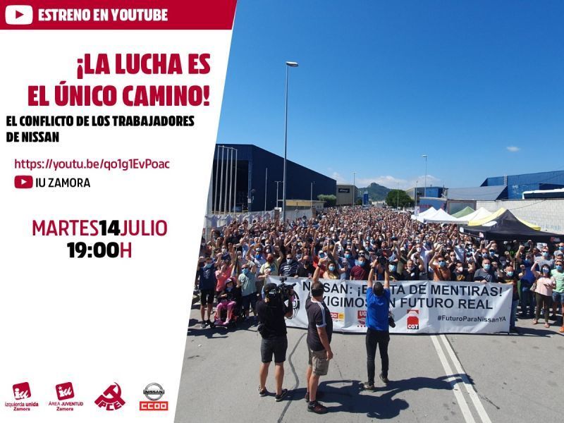 Jóvenes IU Zamora y el PCE organizan un acto de apoyo a los trabajadores de Nissan