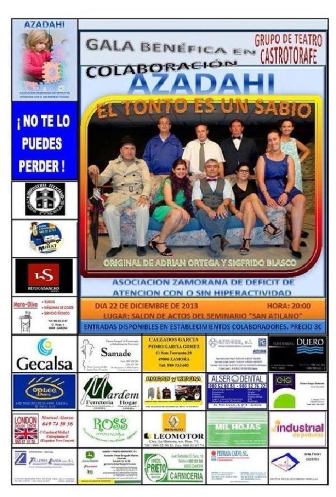 Función de teatro benéfico.