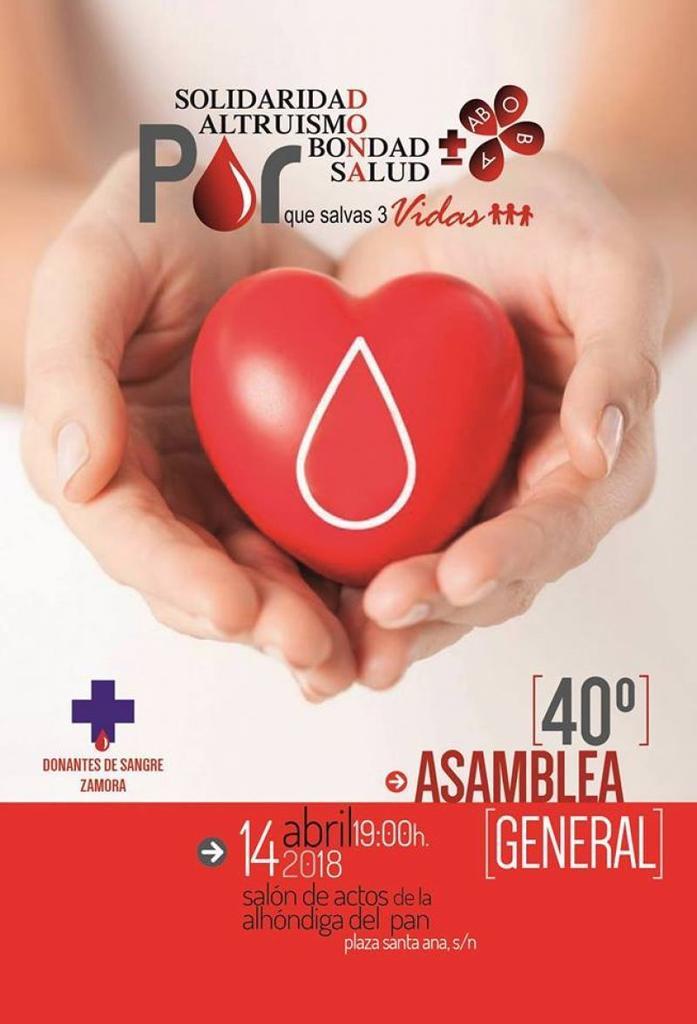 La Hermandad de Donantes de Sangre celebra el próximo sábado su 40 asamblea general