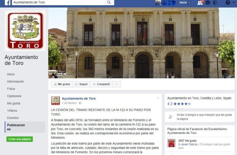 El Procurador del Común admite a trámite la queja del PP por la utilización partidista de la página de Facebook del Ayuntamiento