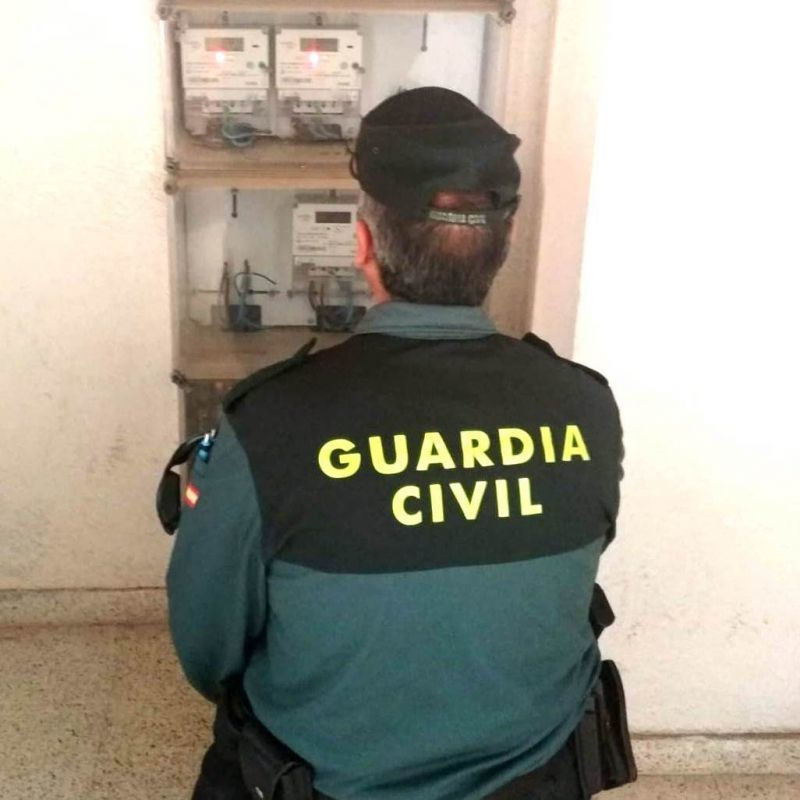 La Guardia Civil investiga a siete personas como supuestos autores de delitos de defraudación de fluido eléctrico