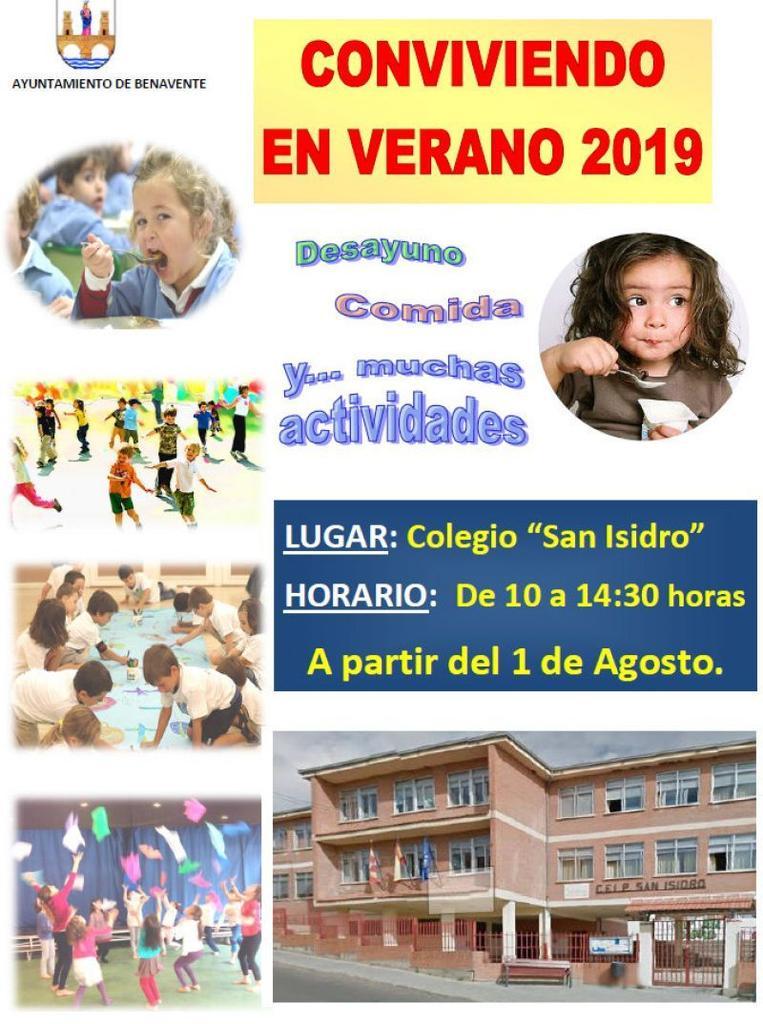 Benavente lleva a cabo la quinta edición del programa Conviviendo en Verano 2019