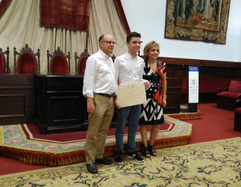 El zamorano que estudia en el Corazón de María, Alberto Gómez San Segundo nota más alta (9.95) en EBAU