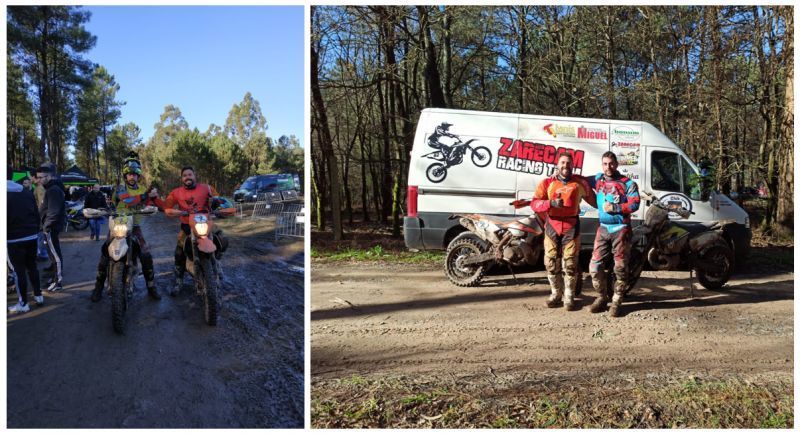 Los dos pilotos zamoranos Roberto Pedrero y Carlos Boya brillan en el Enduro Extreme por Parejas en Rois (Coruña)