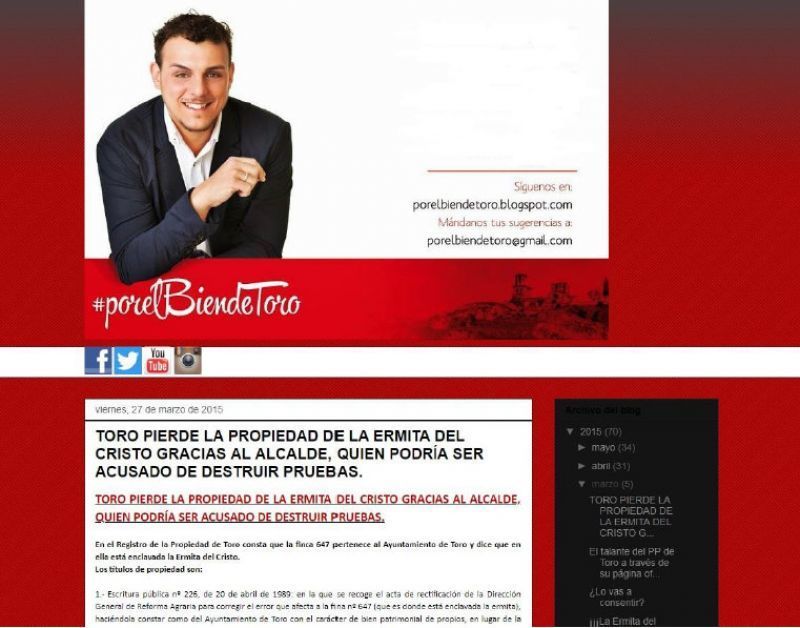 El PP en Toro pide al alcalde que pida disculpas por el engaño de los terrenos de la Ermita del Cristo de las Batallas