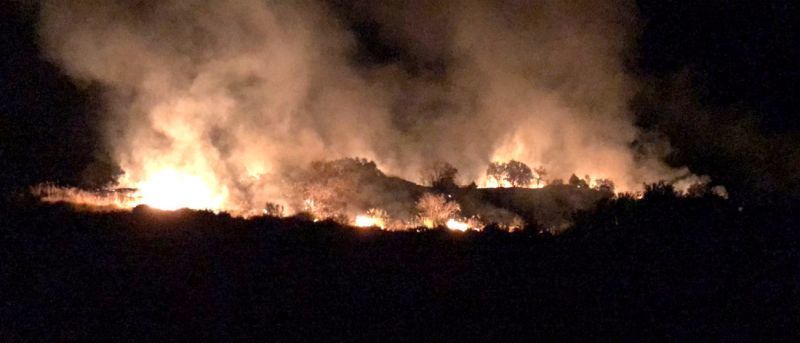 San Vicente de la Cabeza un localidad más que se apunta un incendio intencionado nocturno