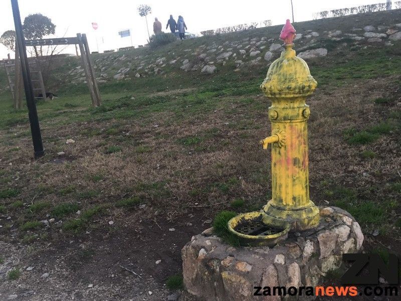 Varios gamberros llenan de color el paseo de los Pelambres