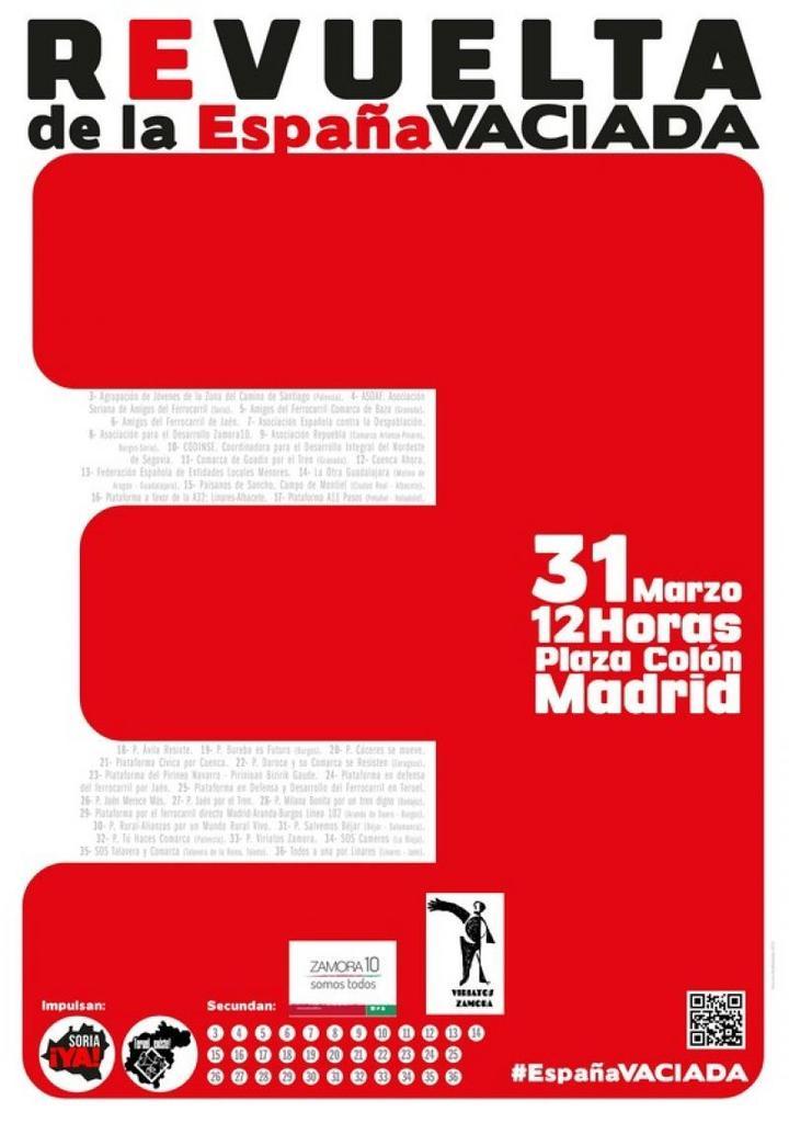La plataforma Zamora 10 fleta el segundo autobús para acudir el 31 de marzo a la manifestación en Madrid sobre la "Revuelta de la España Vaciada"