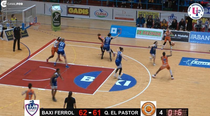 El Quesos el Pastor pierde ante Baxi Ferrol en un final de infarto (62-61)