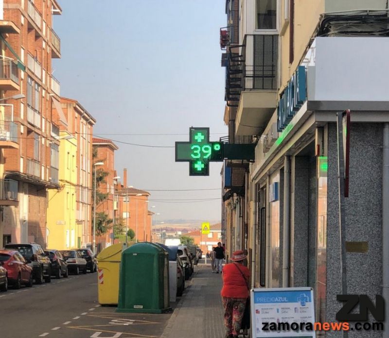 Zamora se achicharra 39ºC