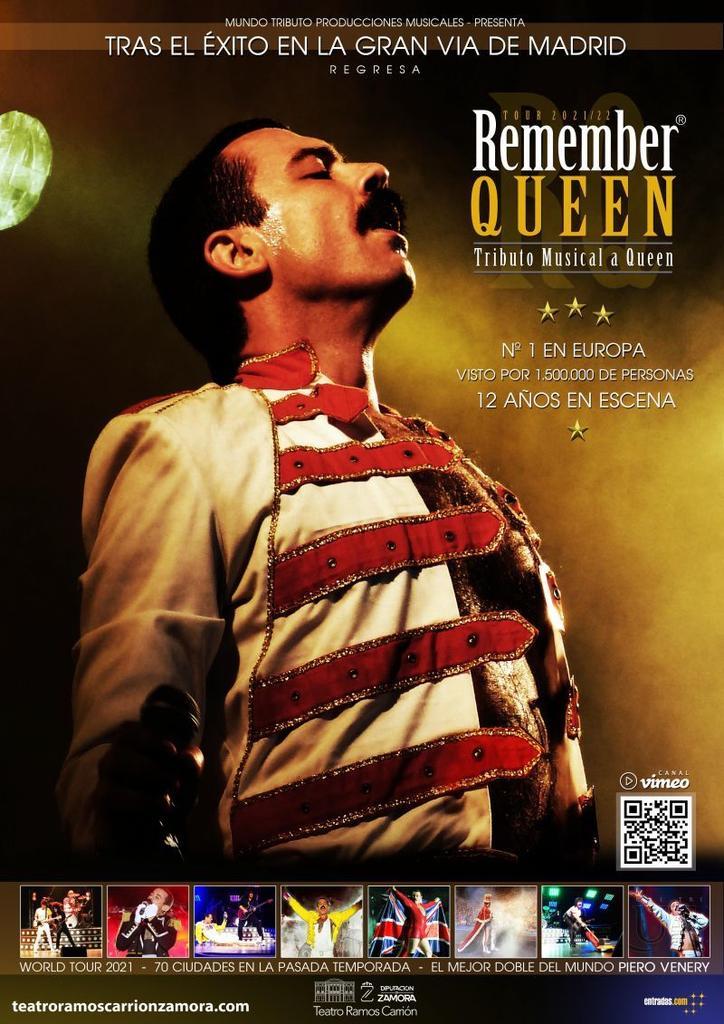 Vuelve Remember Queen al Teatro Ramos Carrión, tras triunfar en los mejores escenarios de toda Europa