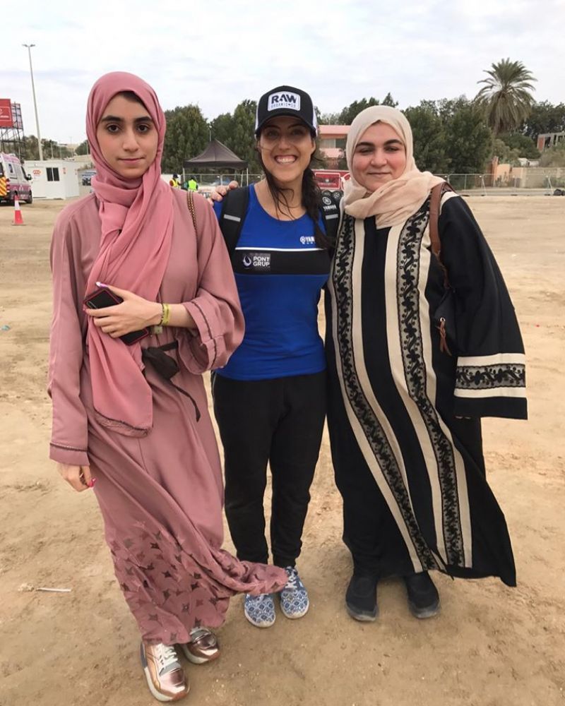Sara García durante su estancia en Arabia Saudí. Imagen de Javi Vega