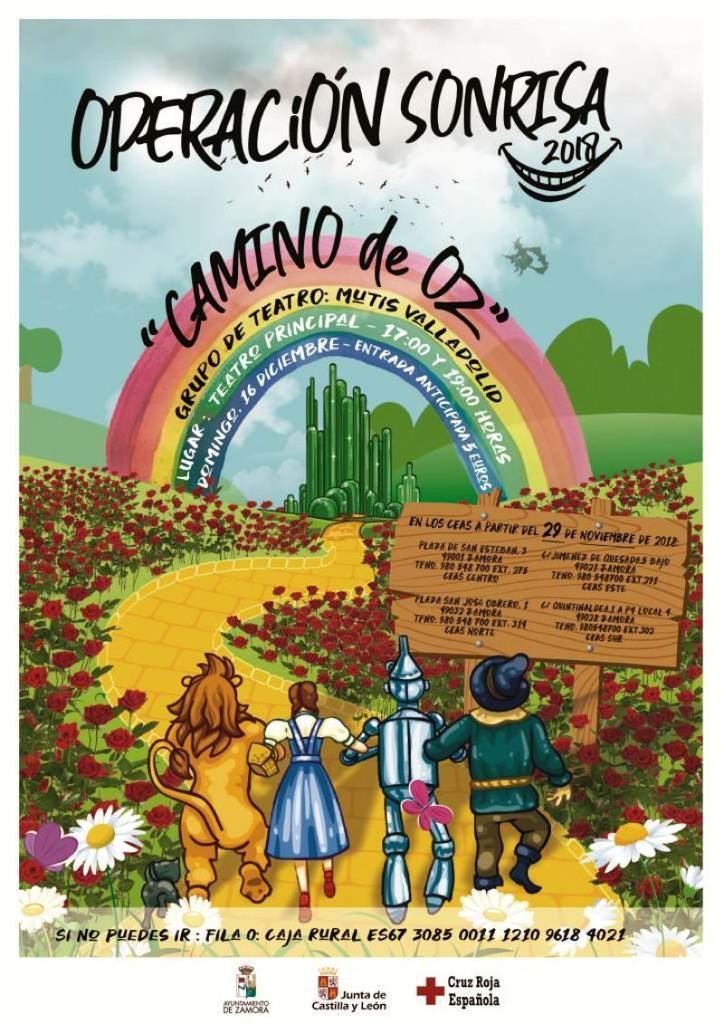 Las entradas para la sesión de teatro solidaria de Operación Sonrisa "Camino de Oz" pueden adquirirse ya en los CEAS del Ayuntamiento