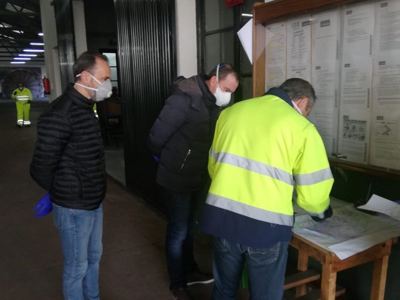Voluntarios de la Diputación realizan 500 actuaciones de desinfección en los primeros días