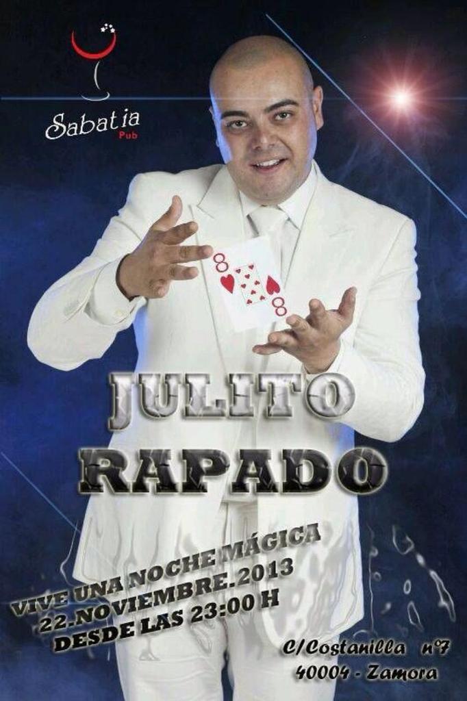 Sabatia, en su II aniversario, presenta a Julito Rapado, el mago