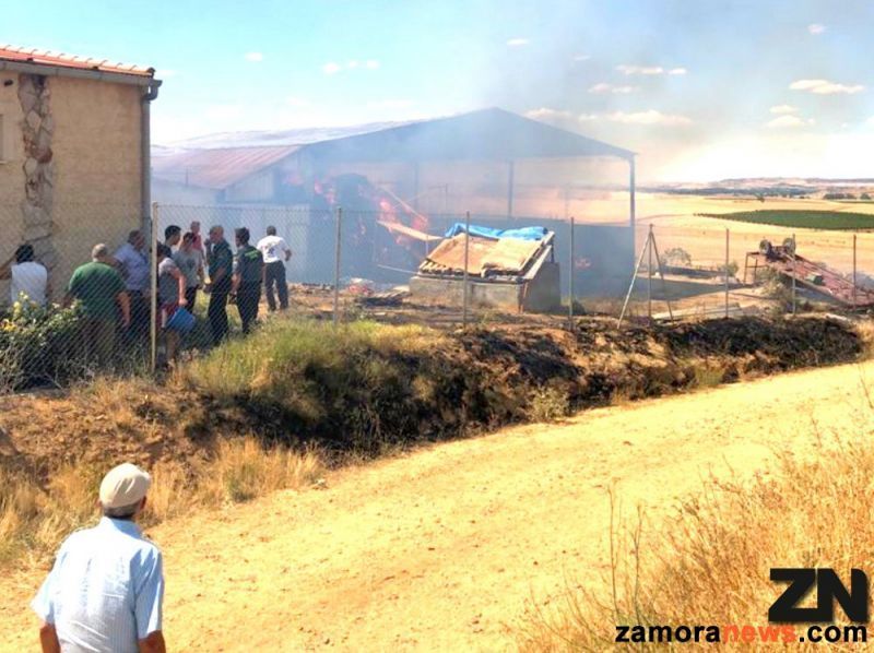 El espíritu del Zangarrón también luchó contra el fuego hoy en Sanzoles que volvió a ser Fuenteovejuna