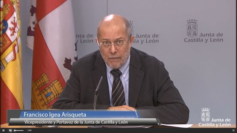 Francisco Igea, vicepresidente de la Junta de Castilla y León | Imagen Junta de Castilla y León
