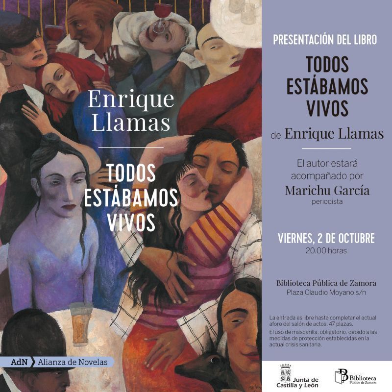 Enrique Llamas presenta en la Biblioteca su nueva novela