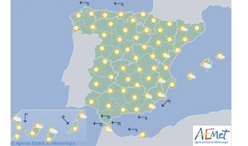 Ascenso de las temperaturas para hoy jueves