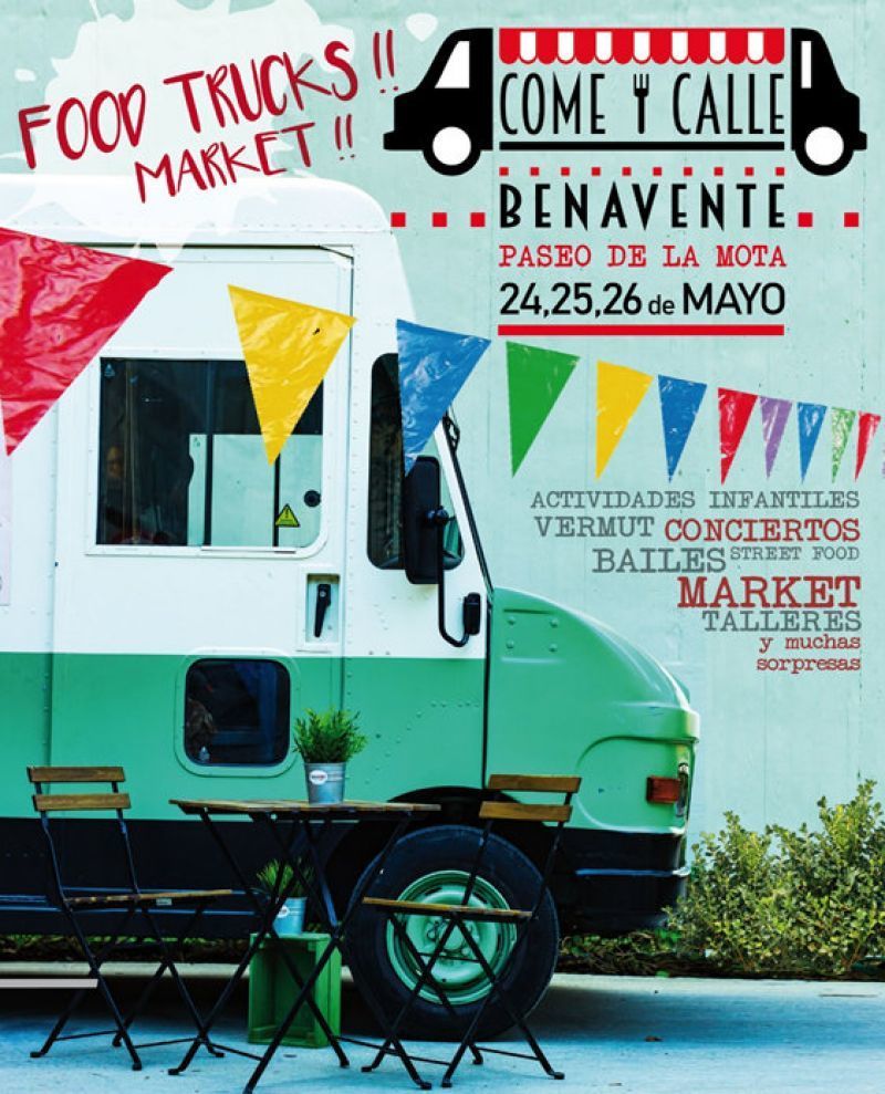 La primera edición de Come y Calle Benavente llega al Paseo de la Mota y será del 24 al 26 de mayo de 2019