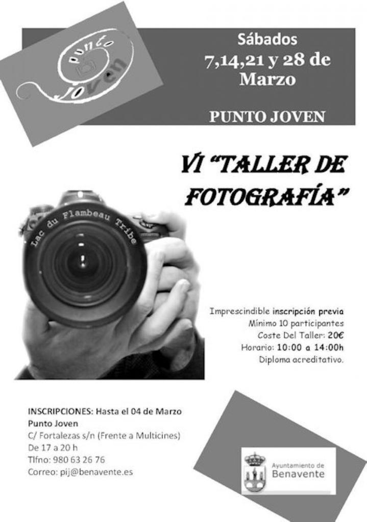 Sexta edición del "Taller de Fotografía" en Benavente