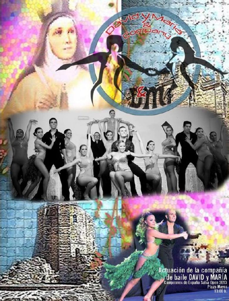 Cartel de la actuación de David y María