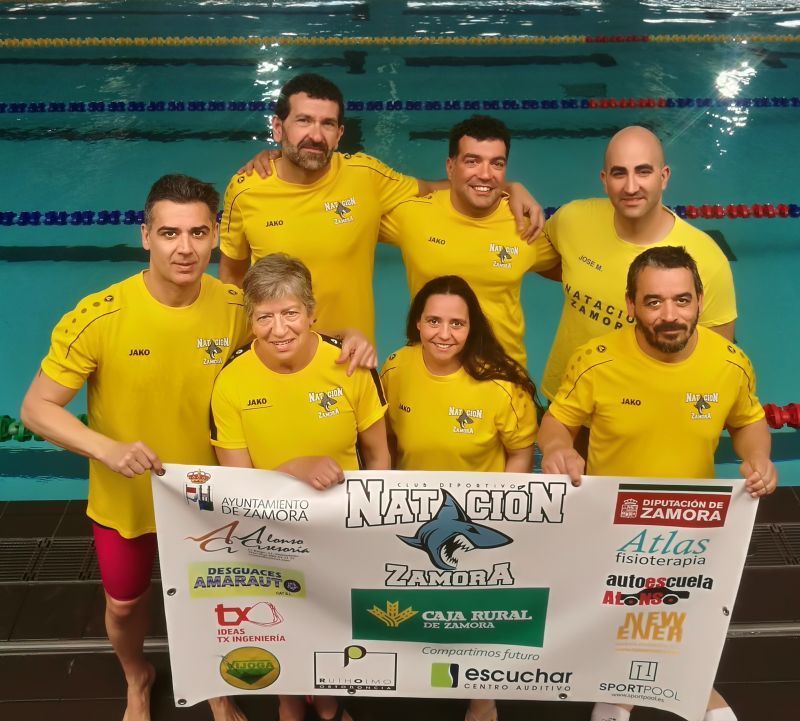 El CD Natación Zamora consigue 15 medallas: 6 OROS, 5 PLATAS, 4 BRONCES en la última jornada del II Circuito Castilla y León de Trofeos de Natación Máster