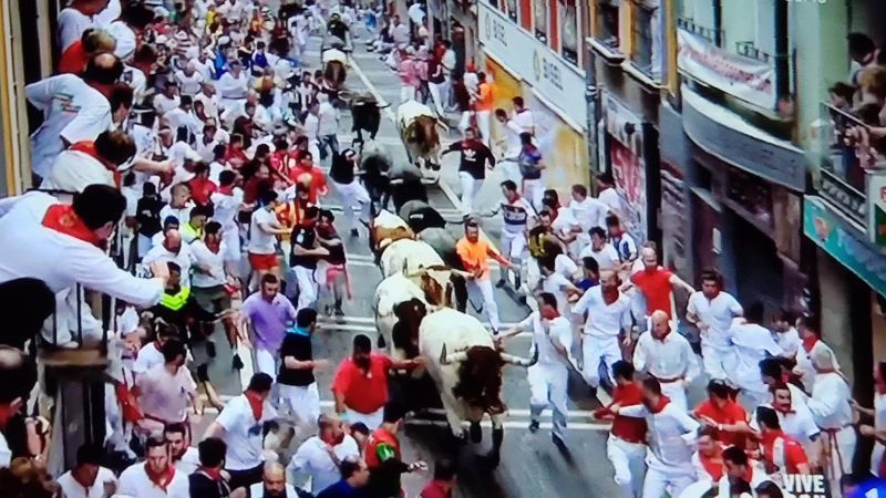Tercer encierro de San Fermín 2019 limpio y rapidísimo con tan solo dos heridos trasladados al CHN