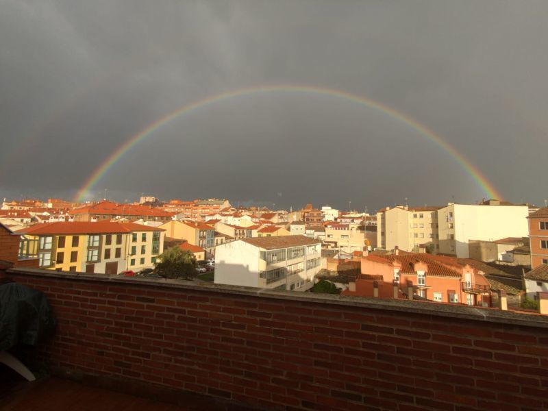 El arcoiris se deja ver en Zamora