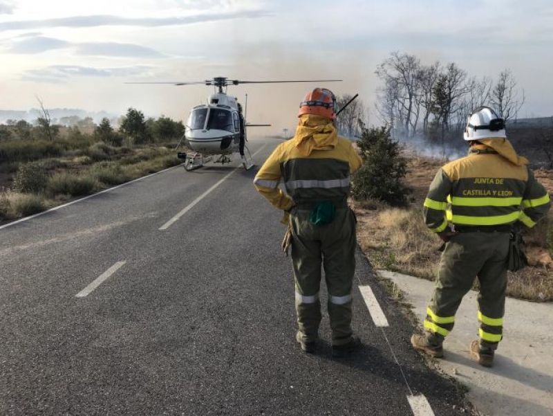 Controlado el incendio intencionado de Grisuela que ha arrasado con 120 hectáreas aproximadamente