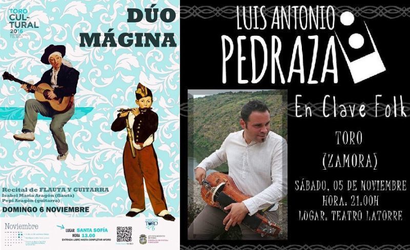 En Clave Folk y Dúo Mágina serán los penúltimos conciertos antes del cierre del Programa Cultural Toro 2016