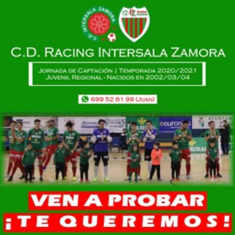 El Racing Zamora inicia el proceso de captación de jugadores