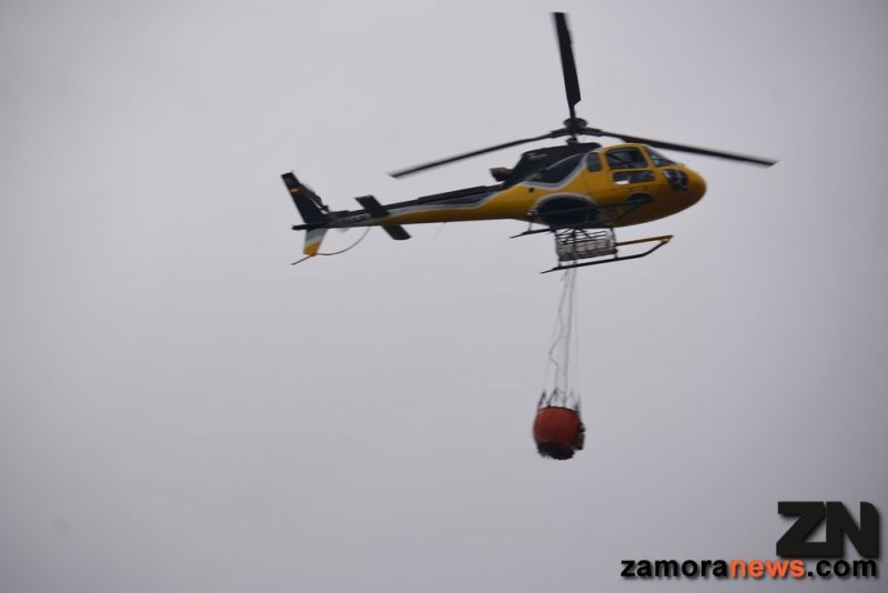 Un nuevo incendio provocado esta vez en Torregamones obliga a actuar a un gran número de equipos de extinción aéreos y terrestres