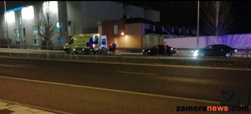 Un motorista herido en un accidente en la N-630 a la altura del Hospital Recoletas