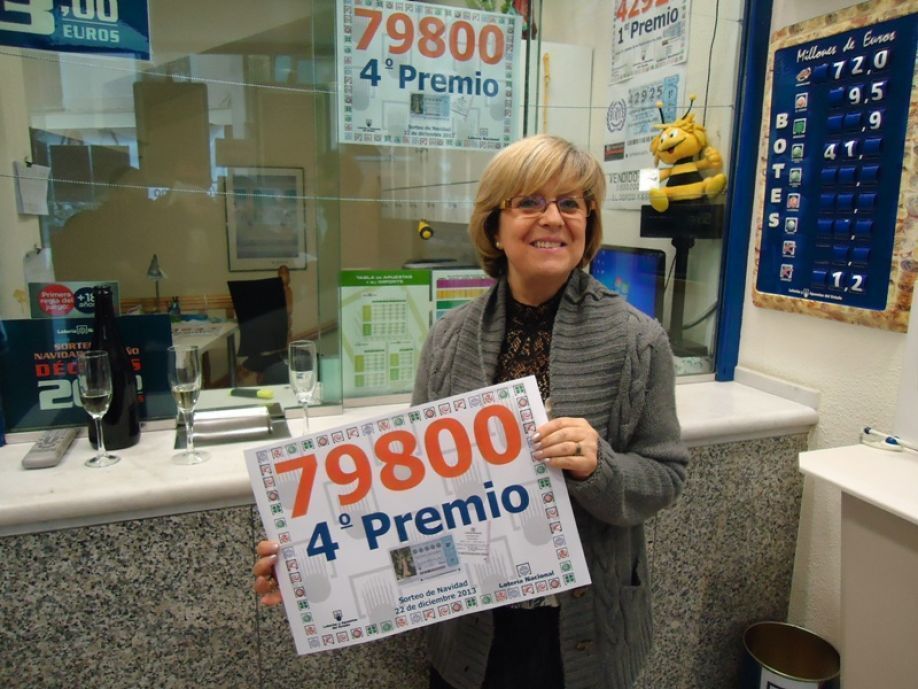 Fonsi Crespo, que vendió el cuarto premio y el posterior al 'gordo'.