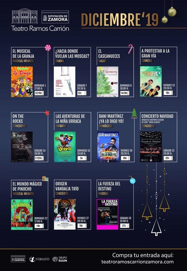 Por Navidad también queremos felicitar a nuestros lectores regalando arte, cultura y teatro en el Ramos Carrión