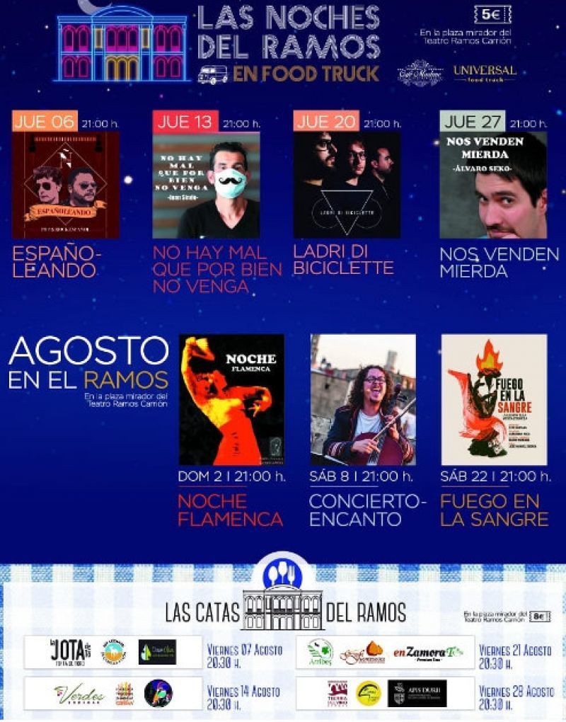 El mes de agosto en el Ramos sigue siendo de Terraza plaza Mirador, en sus Noches y sus catas