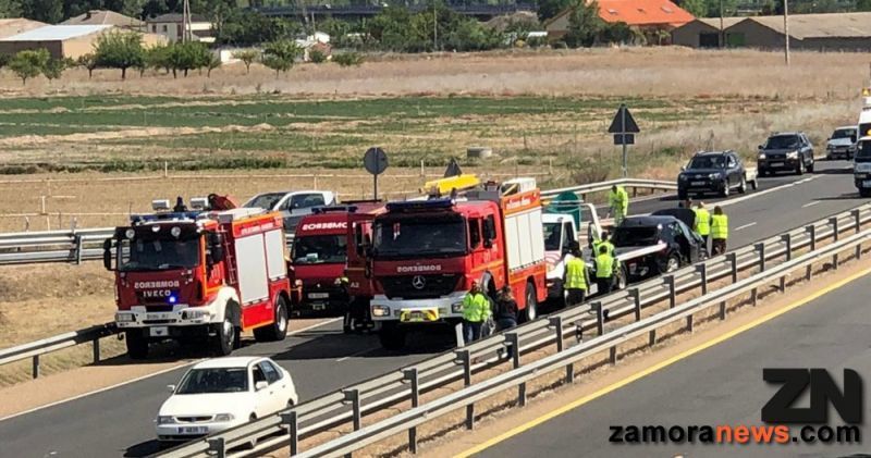 Ampliación accidente A11 dirección salida a Salamanca