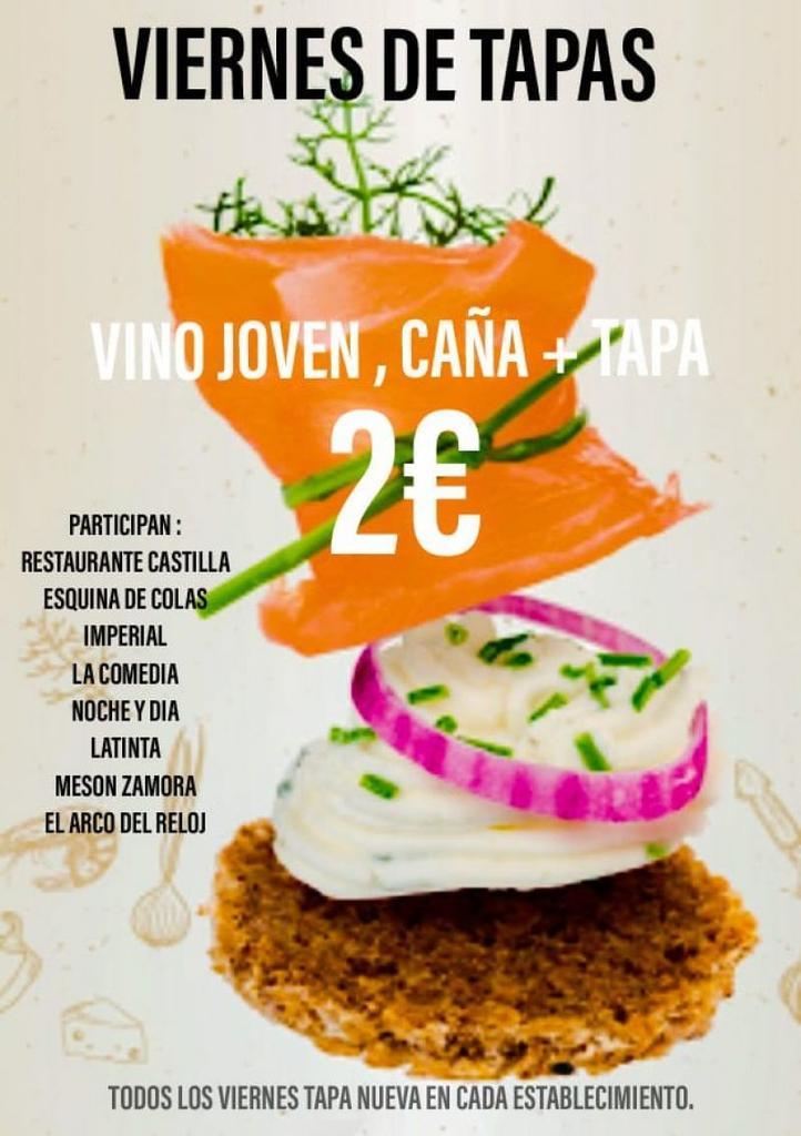 Este viernes de vinos, cañas y tapas a Toro, 8 establecimientos del centro de la ciudad lo ponen a 2 euros