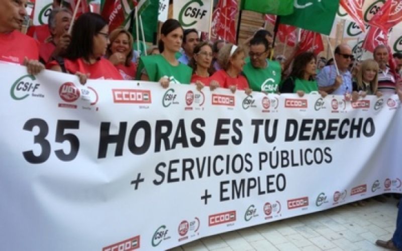 Los sindicatos CSIF, UGT y CCOO se felicitan por llevar a cabo la realidad del acuerdo marco de las 35 horas