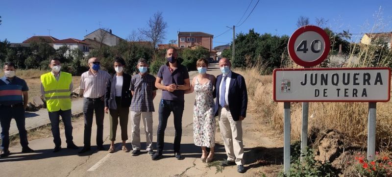 La Diputación comienza las obras de la carretera entre Junquera de Tera y San Pedro de Ceque